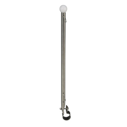 7/8in Rail Clamp Flag Staff 15-3/16in Long
