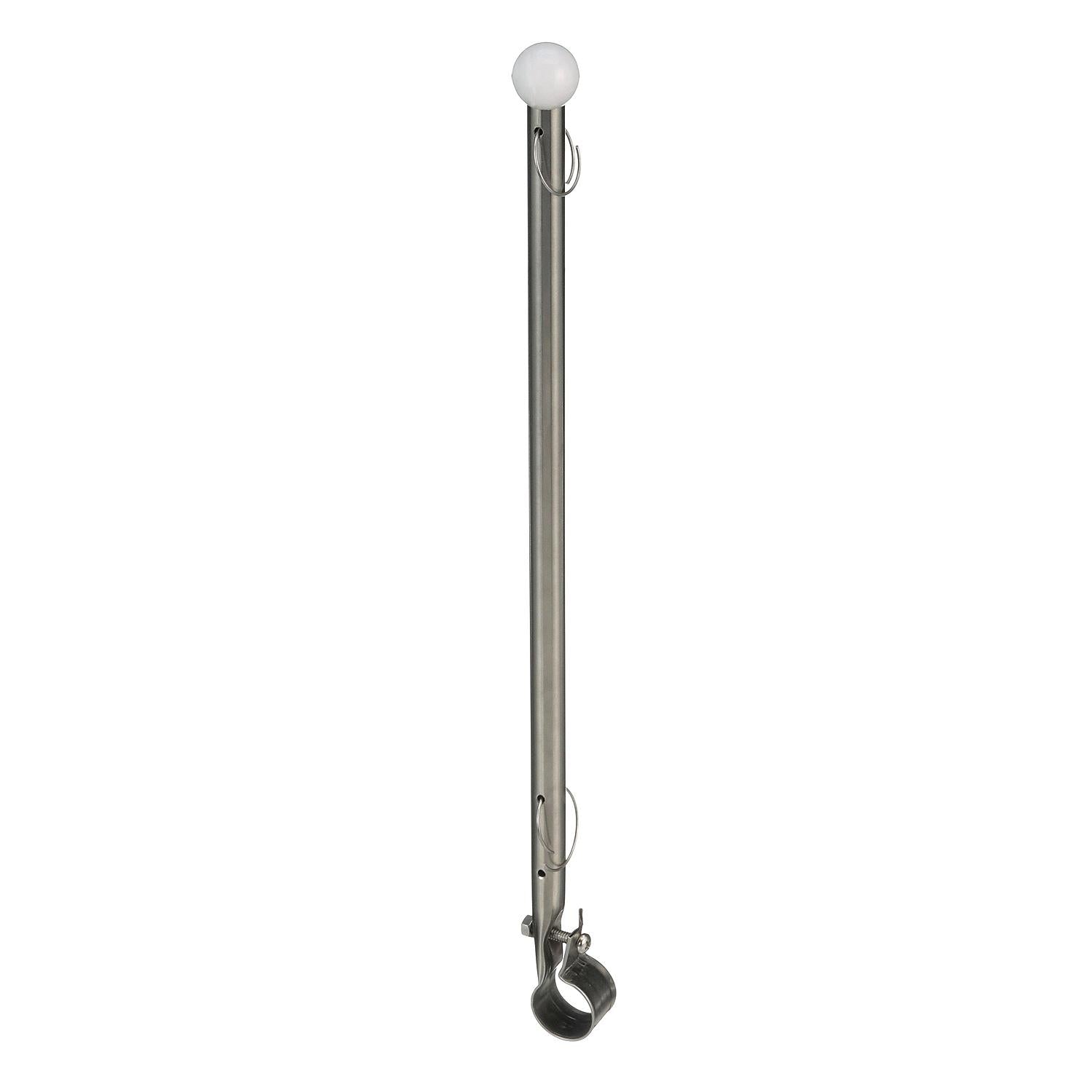 7/8in Rail Clamp Flag Staff 15-3/16in Long