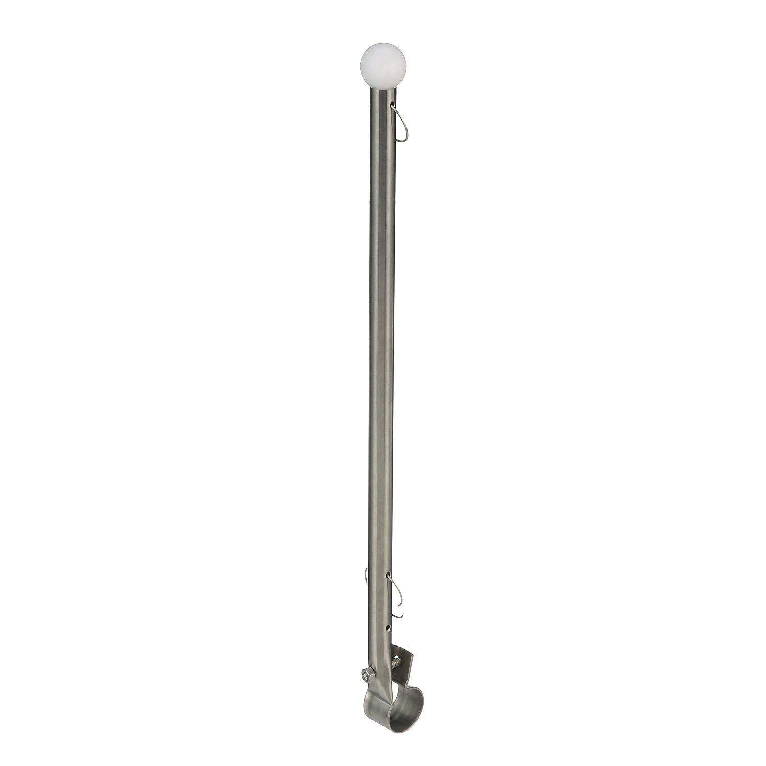 7/8in Rail Clamp Flag Staff 15-3/16in Long