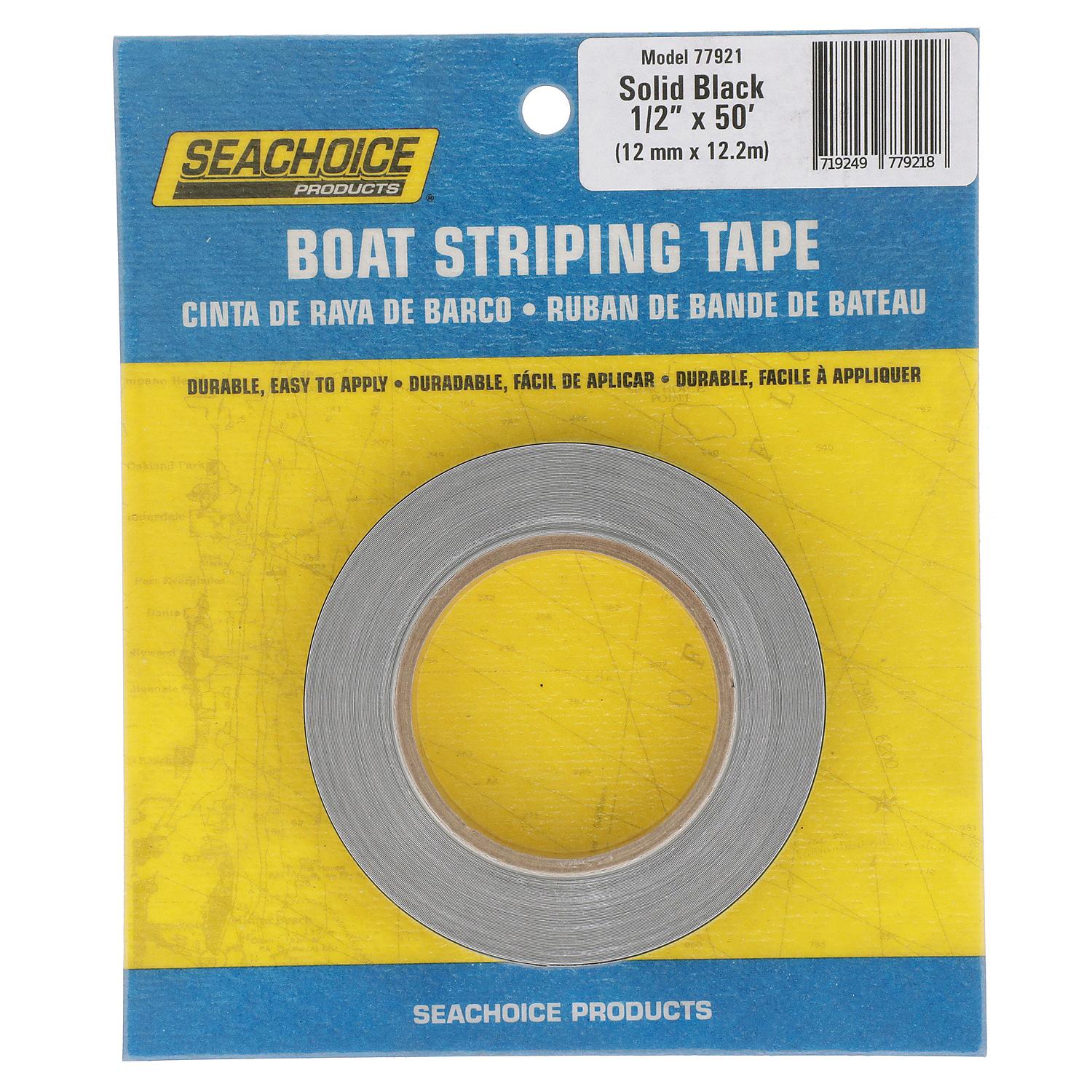 Boat Striping Tape, Black, 1/2in x 50ft
