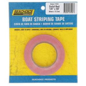 Boat Striping Tape, Red, 1/4in x 50ft