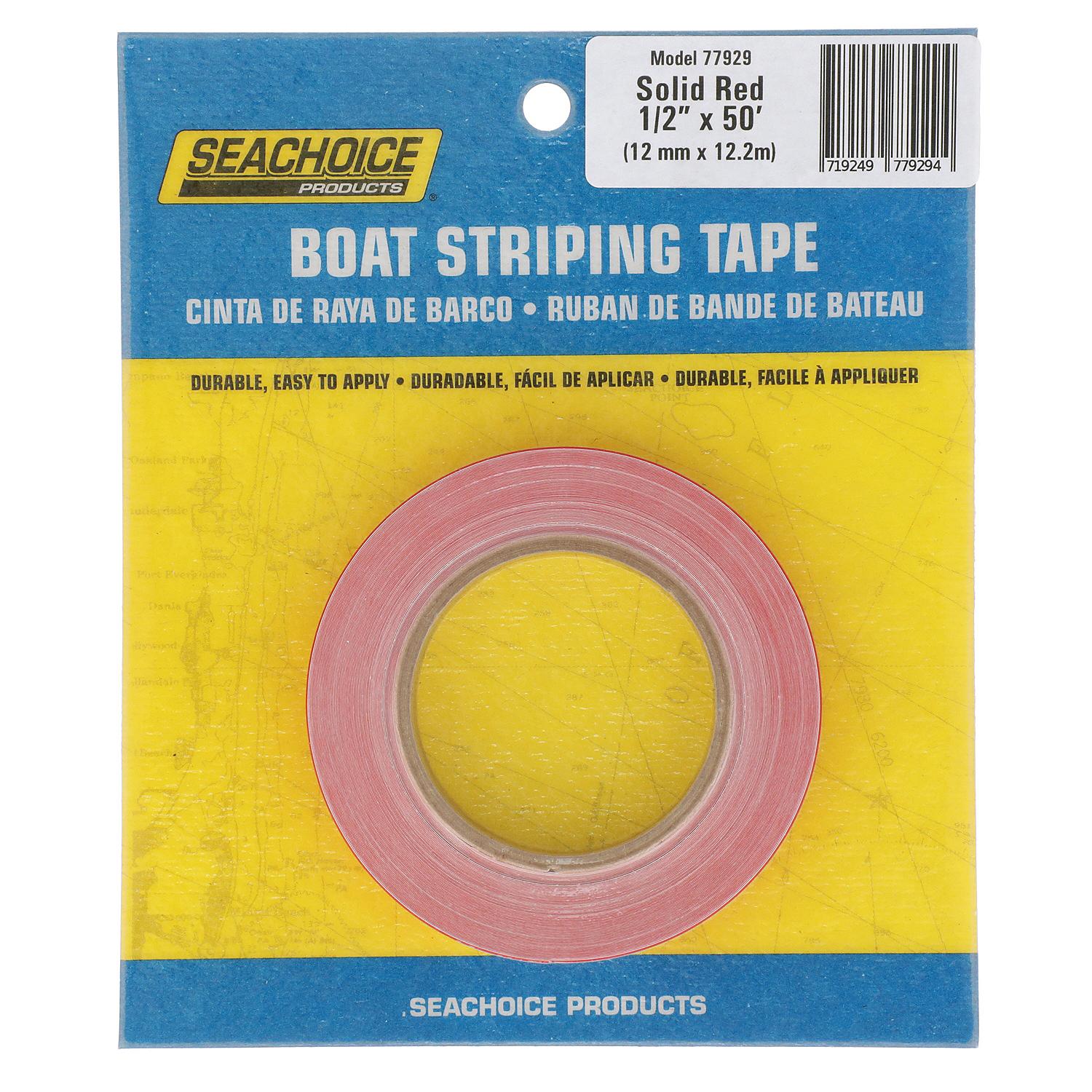 Boat Striping Tape, Red, 1/2in x 50ft