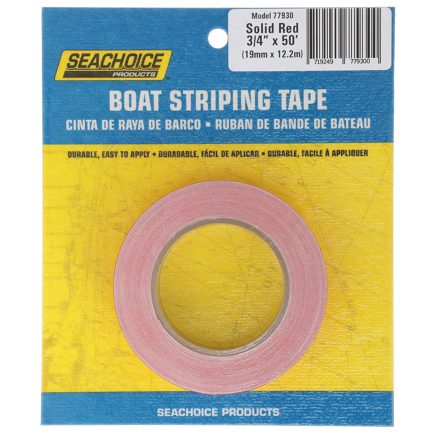 Boat Striping Tape, Red, 3/4in x 50ft