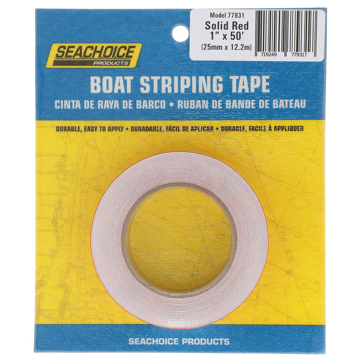 Boat Striping Tape, Red, 1in x 50ft