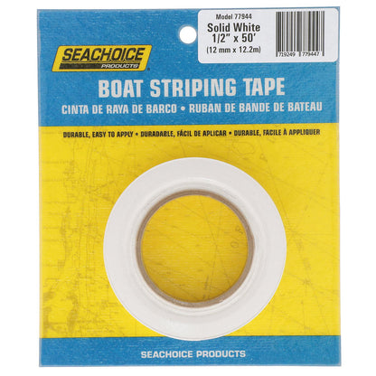 Boat Striping Tape, White, 1/2in x 50ft