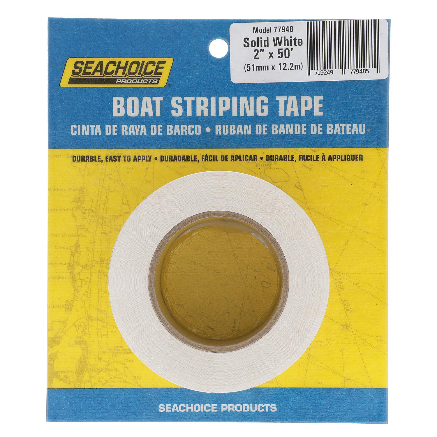 Boat Striping Tape, White, 2in x 50ft