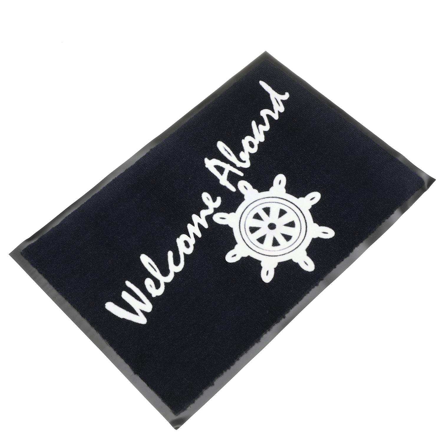 18in x 27in Blue Welcome Aboard Mat