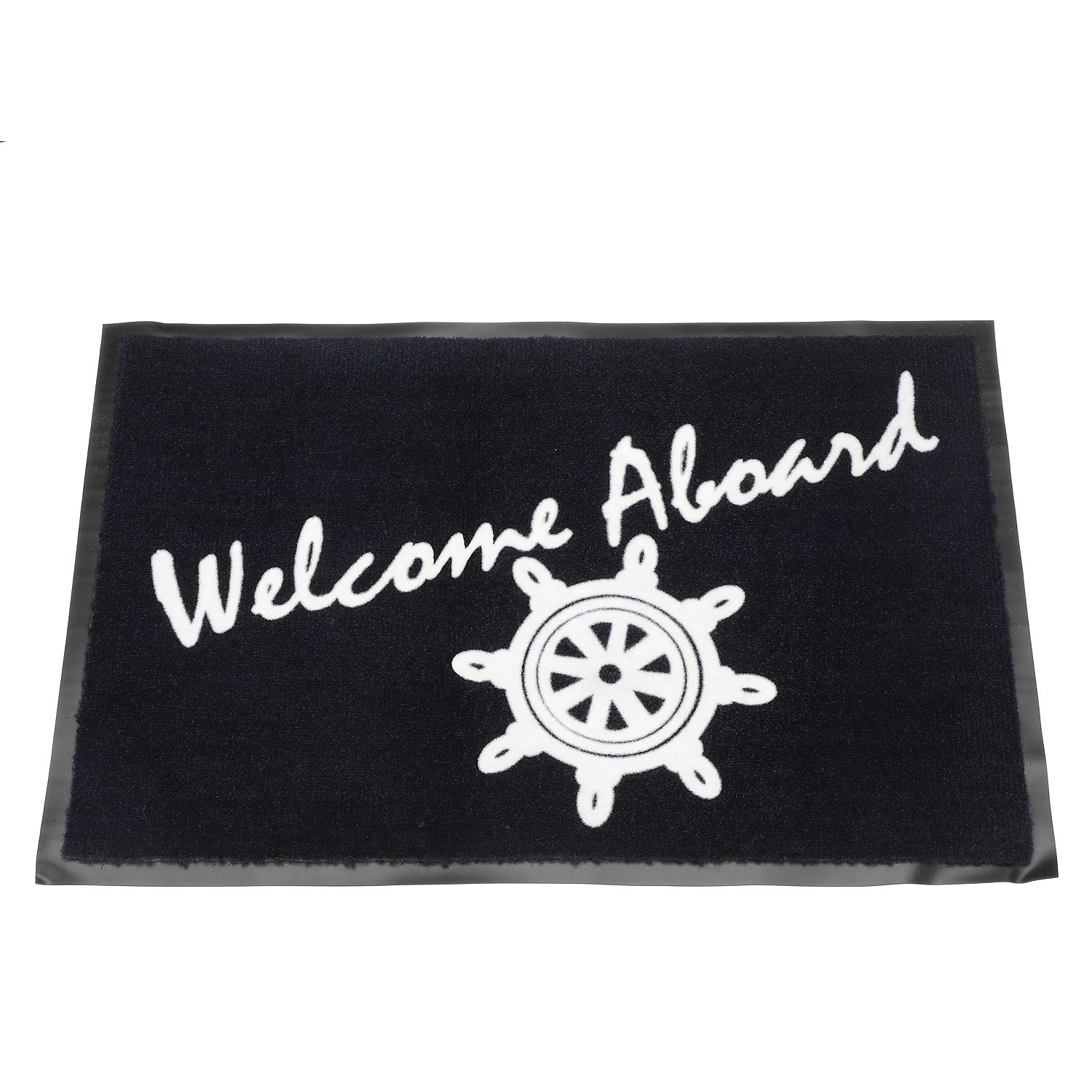 18in x 27in Blue Welcome Aboard Mat