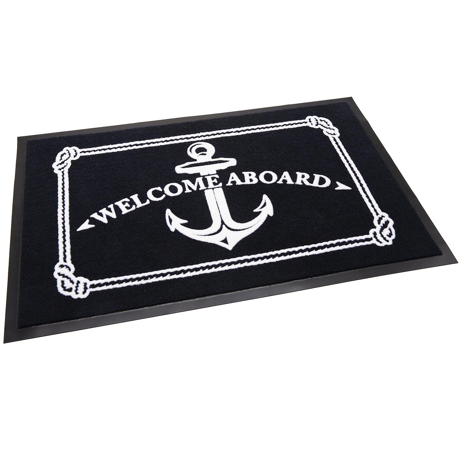 18in x 27in Blue Welcome Aboard Mat