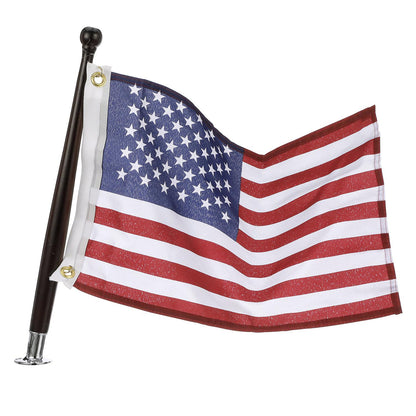Marine U.S. 12in x 18in Flag Kit w/ 18in Pole & 3/4in Socket