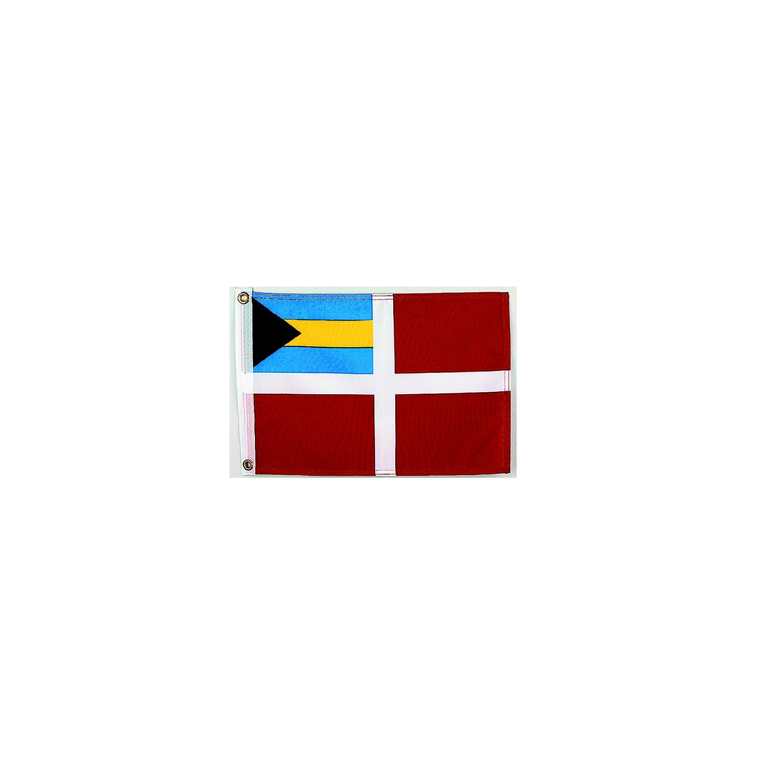 12in x 18in Nylon Print Dyed Bahamas Courtesy Flag