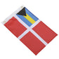 12in x 18in Nylon Print Dyed Bahamas Courtesy Flag