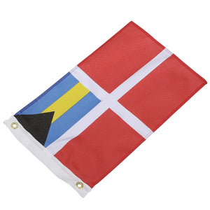 12in x 18in Nylon Print Dyed Bahamas Courtesy Flag