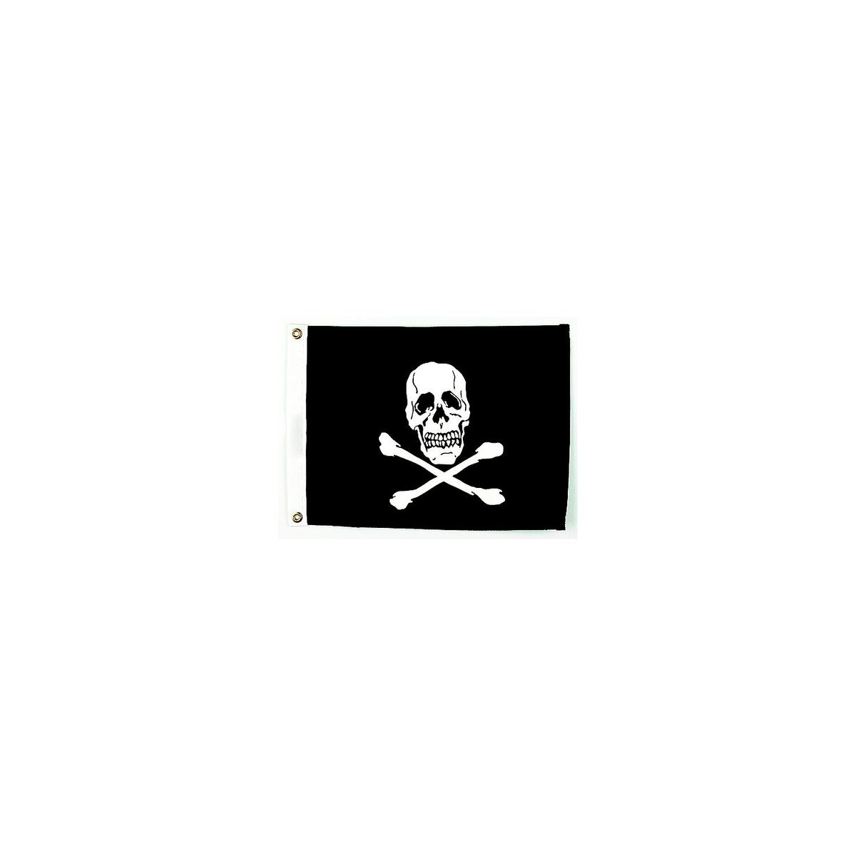 12in x 18in Nylon Print Dyed Jolly Roger Flag