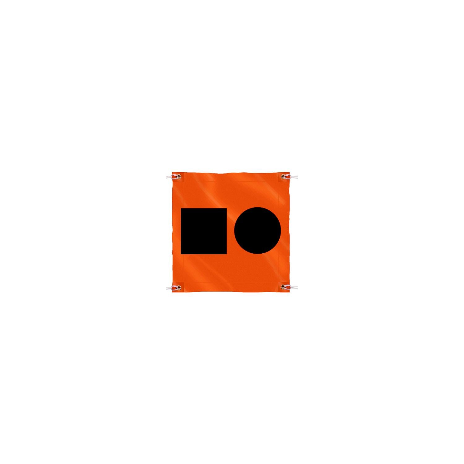 3ft x 3ft Orange Distress Signal SOS Flag