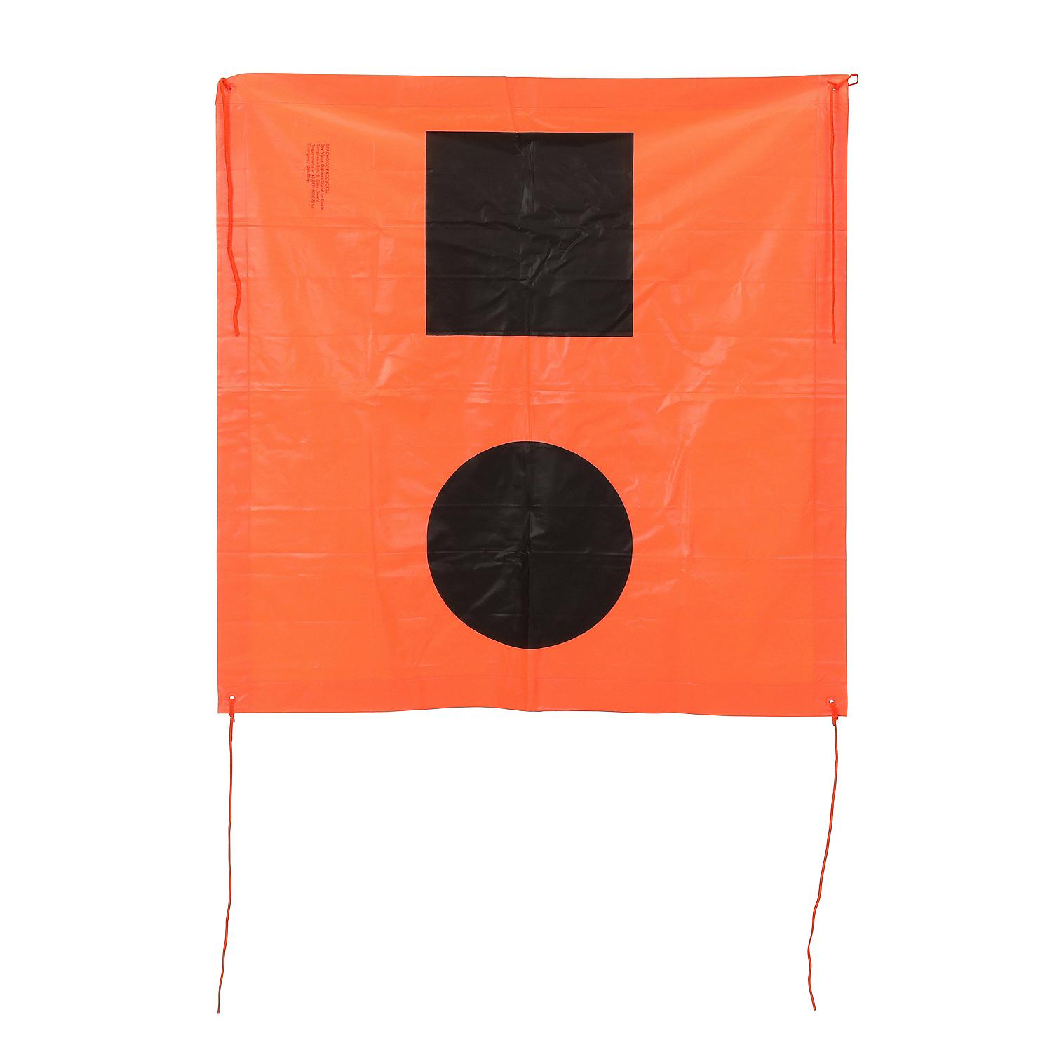 3ft x 3ft Orange Distress Signal SOS Flag