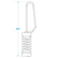 Stainless Steel Halyard/Lines Flag Clips, 2/PK