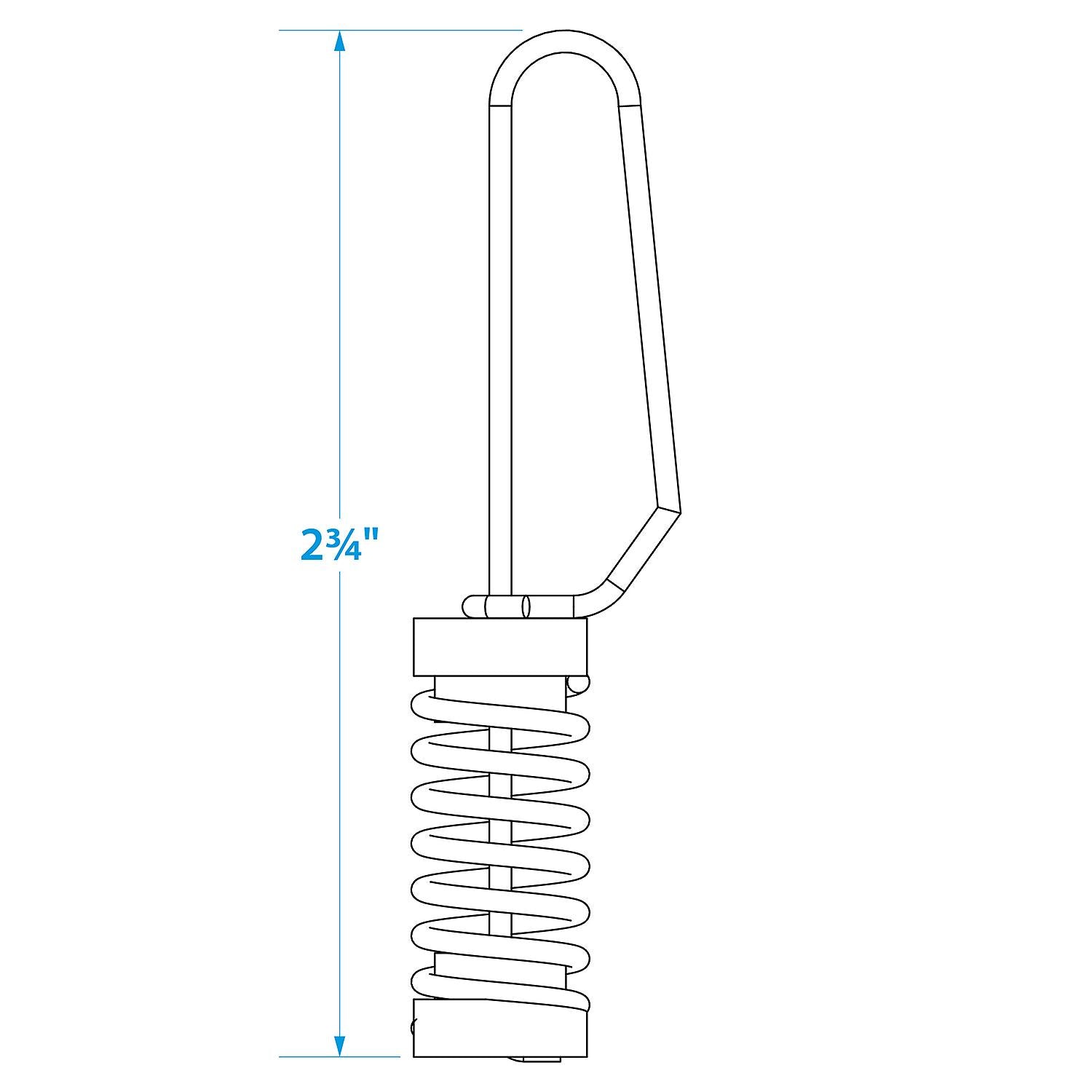 Stainless Steel Halyard/Lines Flag Clips, 2/PK