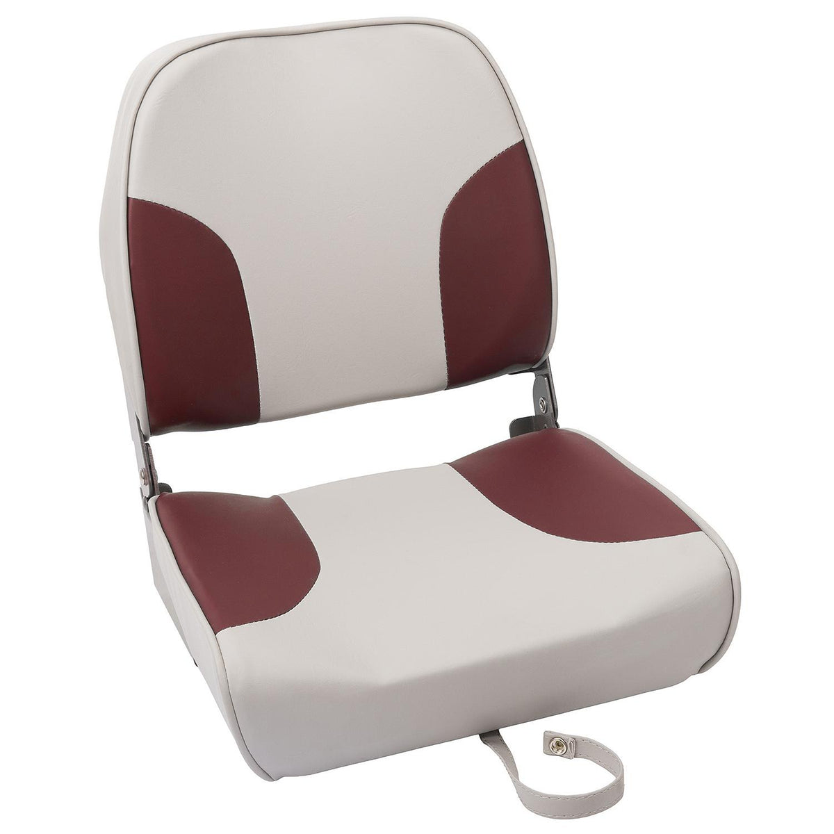 Standard Low-Back Fishing Seat, Red/ Gray