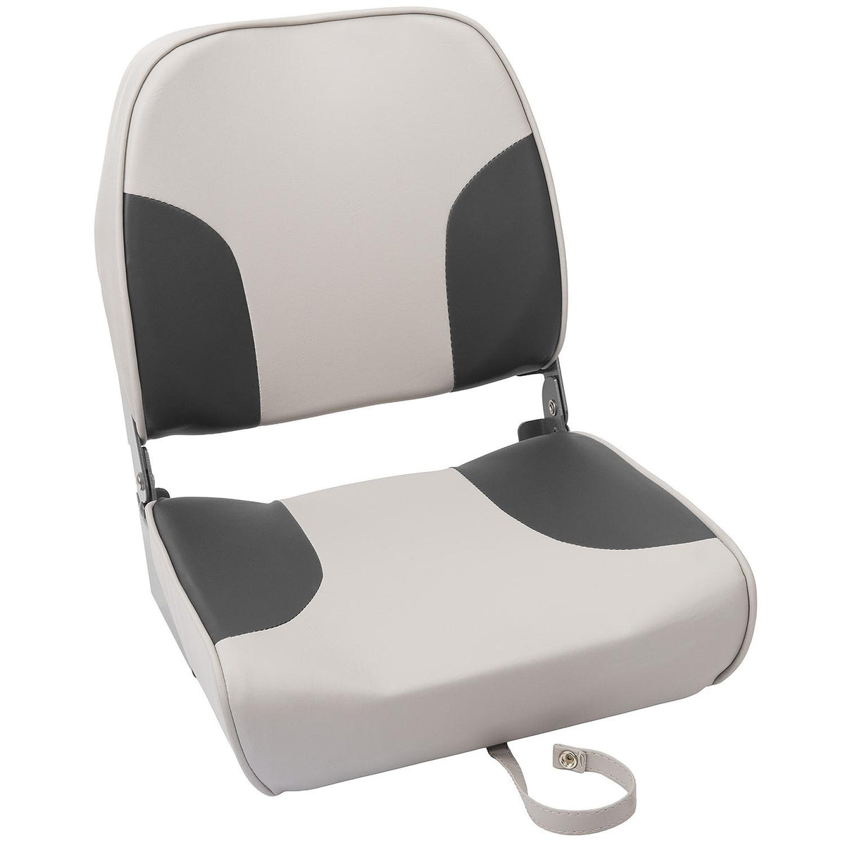 Standard Low-Back Fishing Seat, Gray/ Charcoal