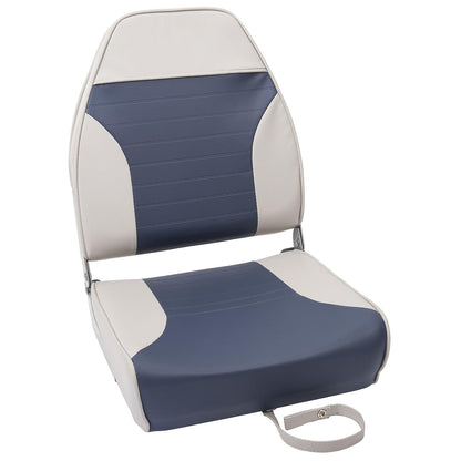 High Back Fishing Seat, Gray/ Navy