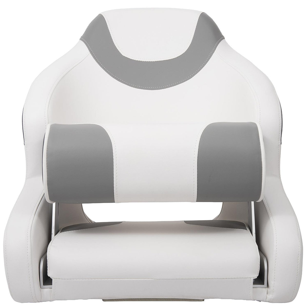 Bucket Seat w/ Bolster, White/ Gray/ Navy