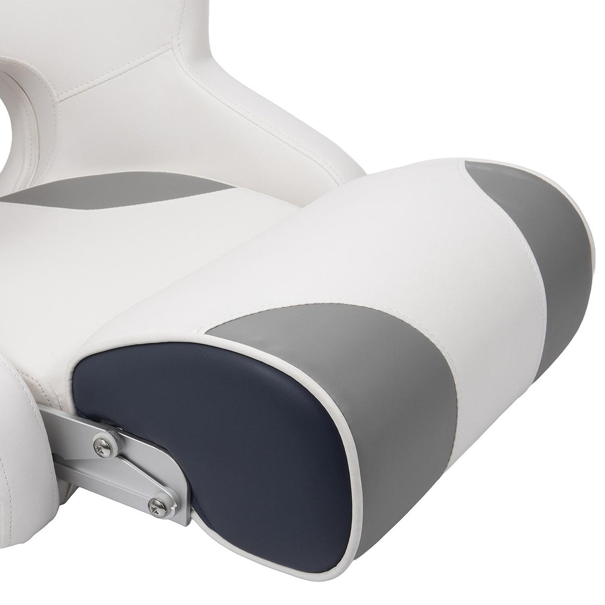 Bucket Seat w/ Bolster, White/ Gray/ Navy