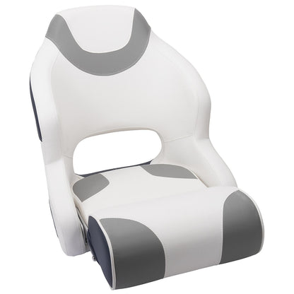 Bucket Seat w/ Bolster, White/ Gray/ Navy
