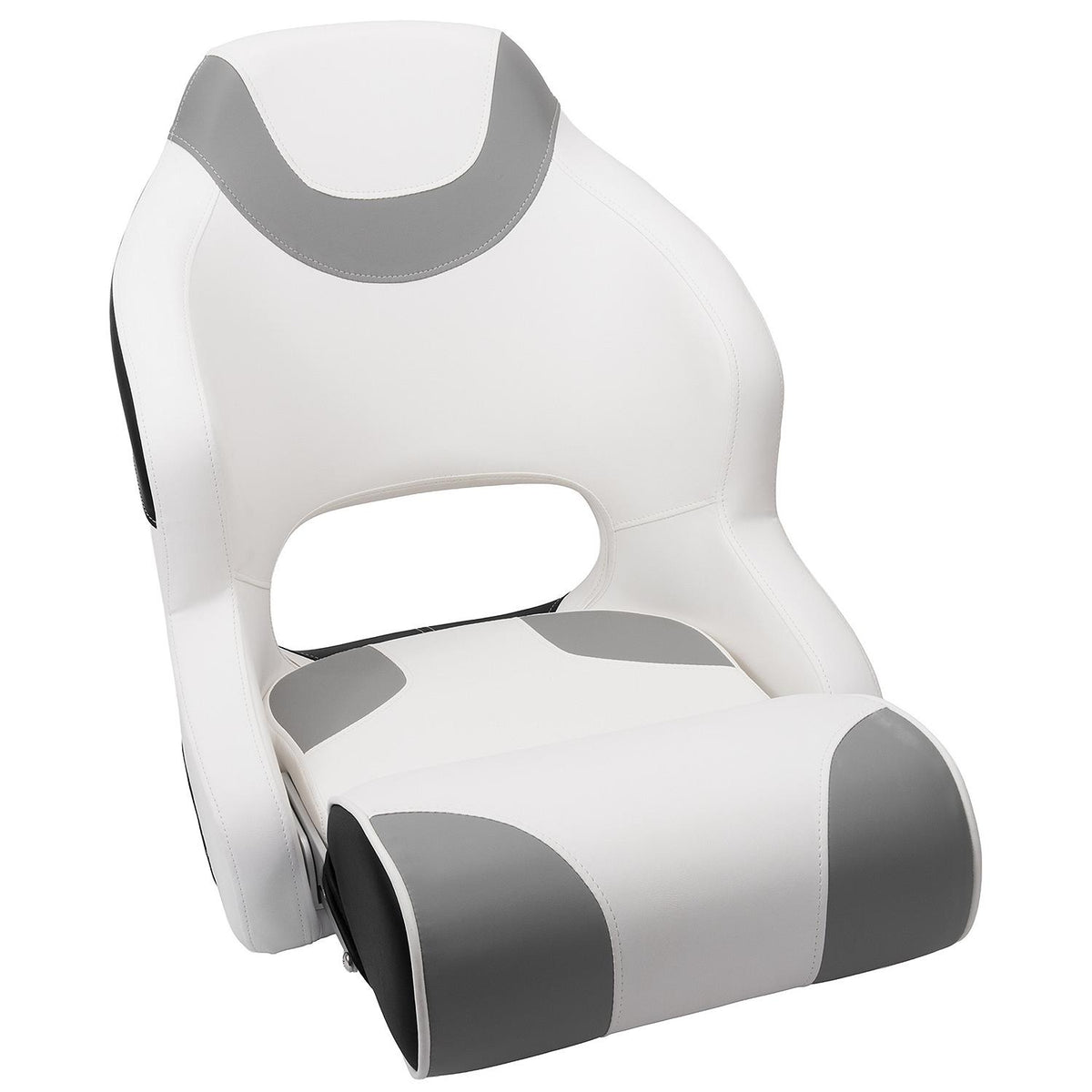 Bucket Seat w/ Bolster, White/ Gray/ Black