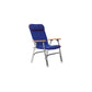 Canvas Folding Chair, Blue w/ Red Trim