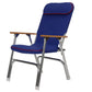 Canvas Folding Chair, Blue w/ Red Trim