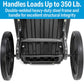 Dock Cart, Plastic, 42in x 22in x 10.5in, 350 lb Capacity