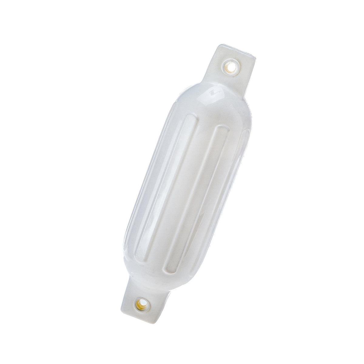 Twin Eye Ribbed Fender, White, 4.5in x 16in