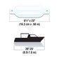 Twin Eye Ribbed Fender, White, 6.5in x 23in