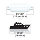 Twin Eye Ribbed Fender, White, 8.5in x 27in