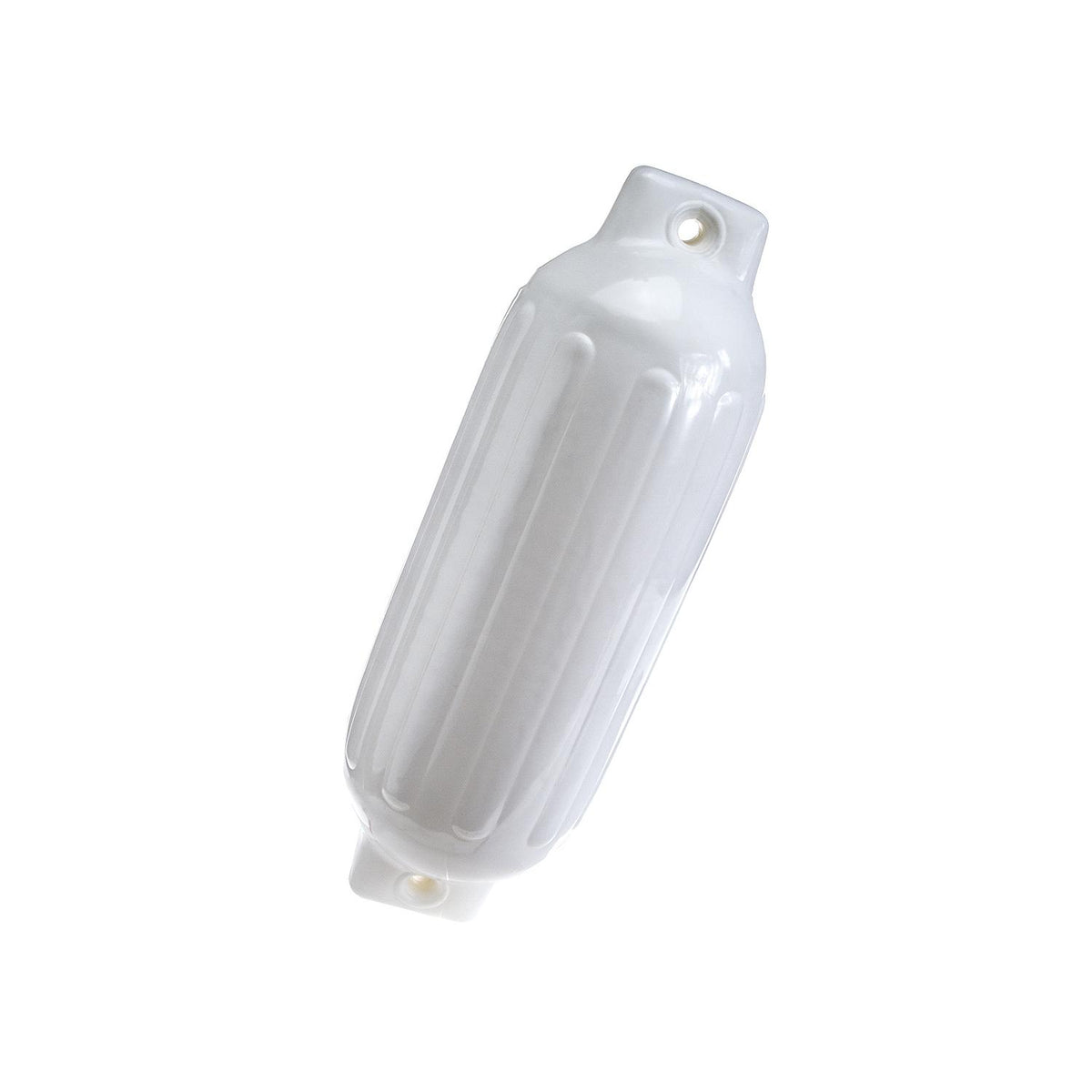 Twin Eye Ribbed Fender, White, 8.5in x 27in