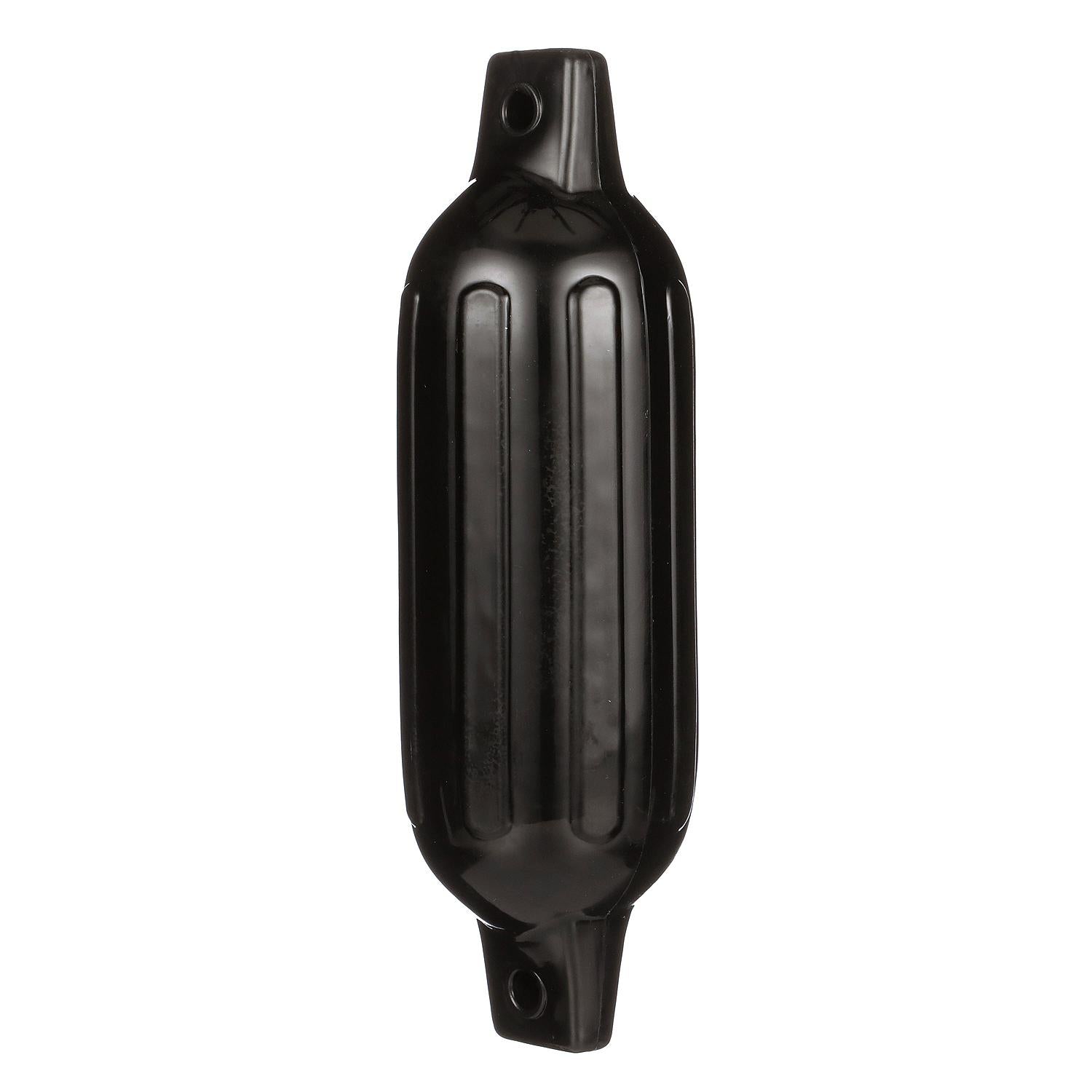 Twin Eye Ribbed Fender, Black, 4.5 x 16in