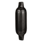Twin Eye Ribbed Fender, Black, 4.5 x 16in