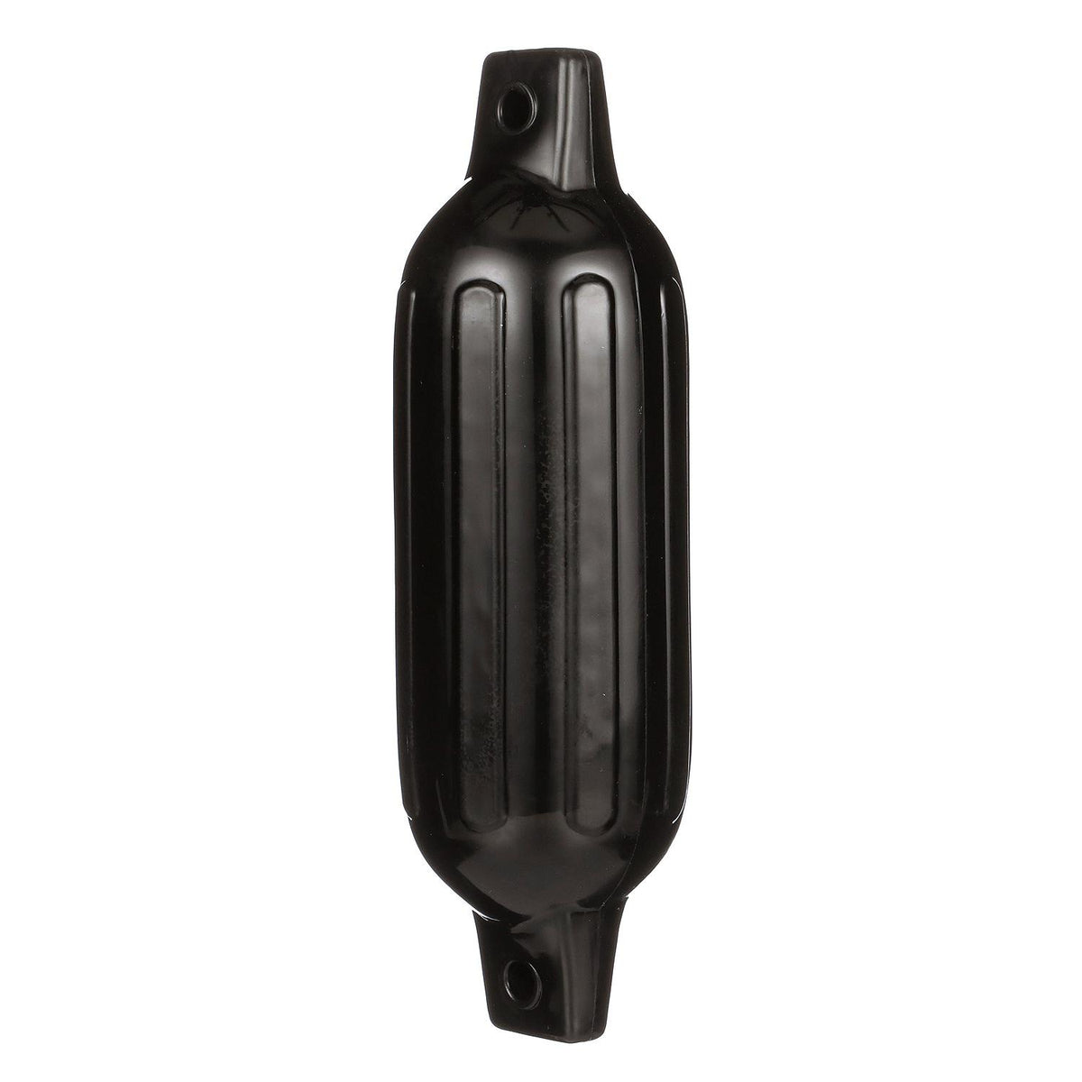 Twin Eye Ribbed Fender, Black, 4.5 x 16in