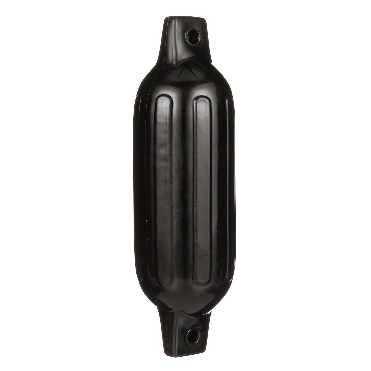 Twin Eye Ribbed Fender, Black, 4.5 x 16in