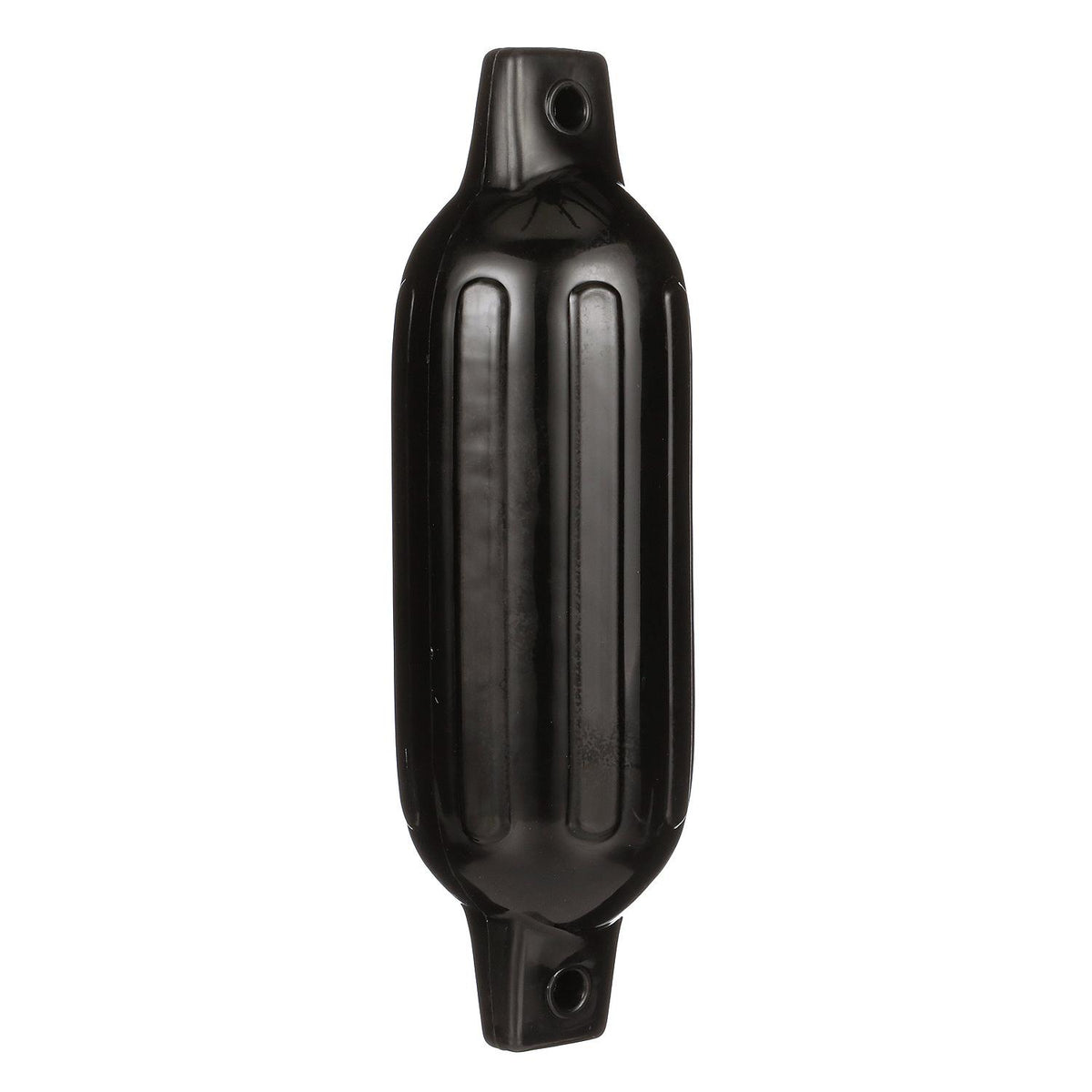 Twin Eye Ribbed Fender, Black, 4.5 x 16in
