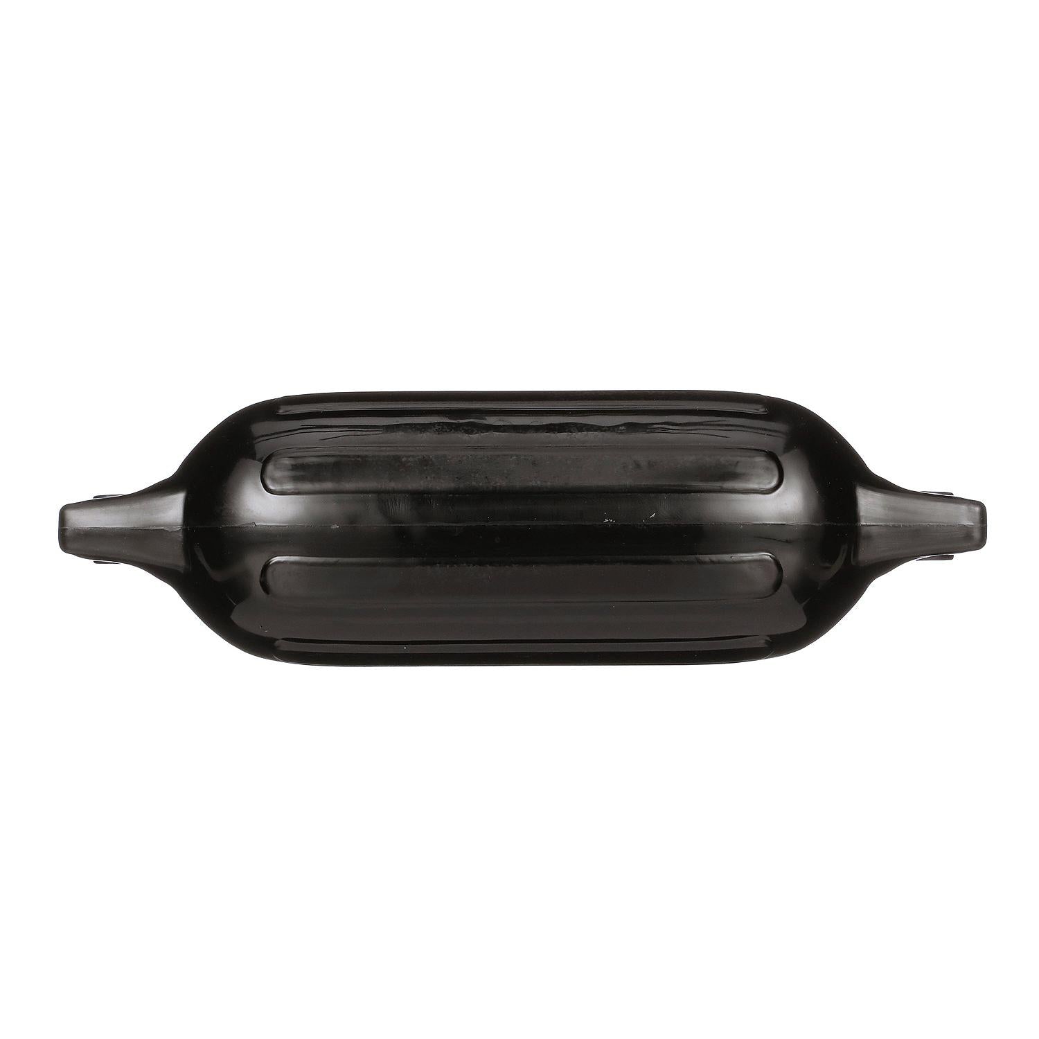 Twin Eye Ribbed Fender, Black, 4.5 x 16in