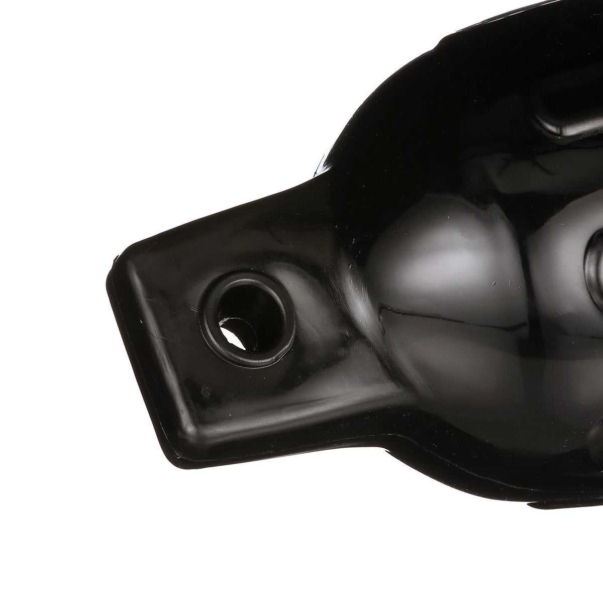 Twin Eye Ribbed Fender, Black, 4.5 x 16in