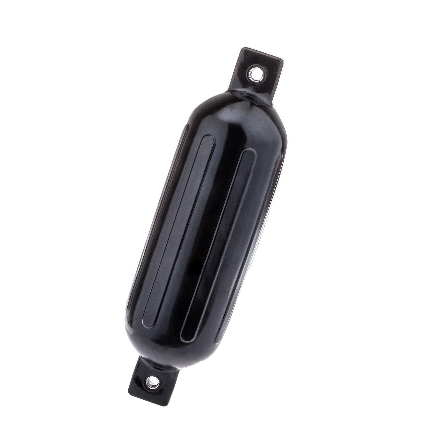 Twin Eye Ribbed Fender, Black, 5.5in x 20in