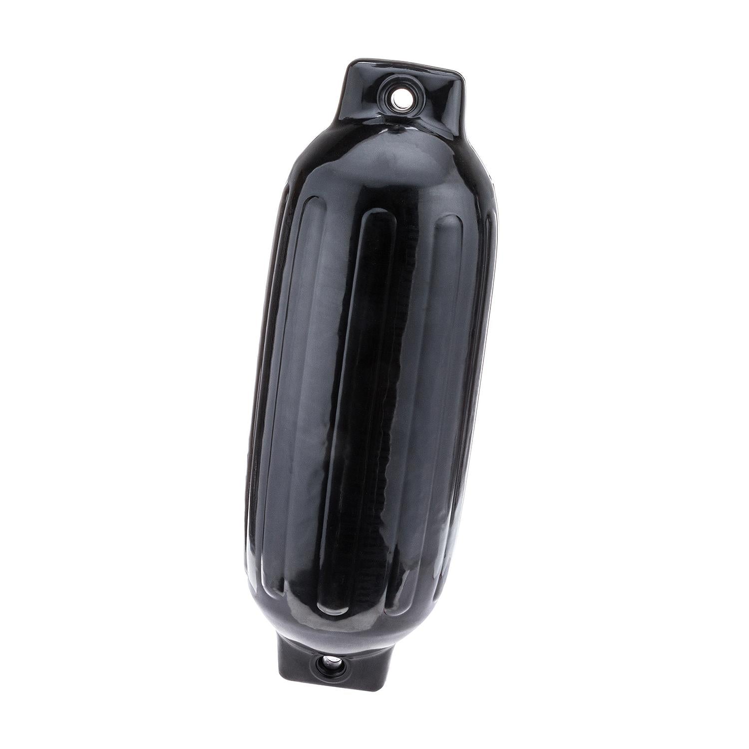 Twin Eye Ribbed Fender, Black, 8.5in x 27in