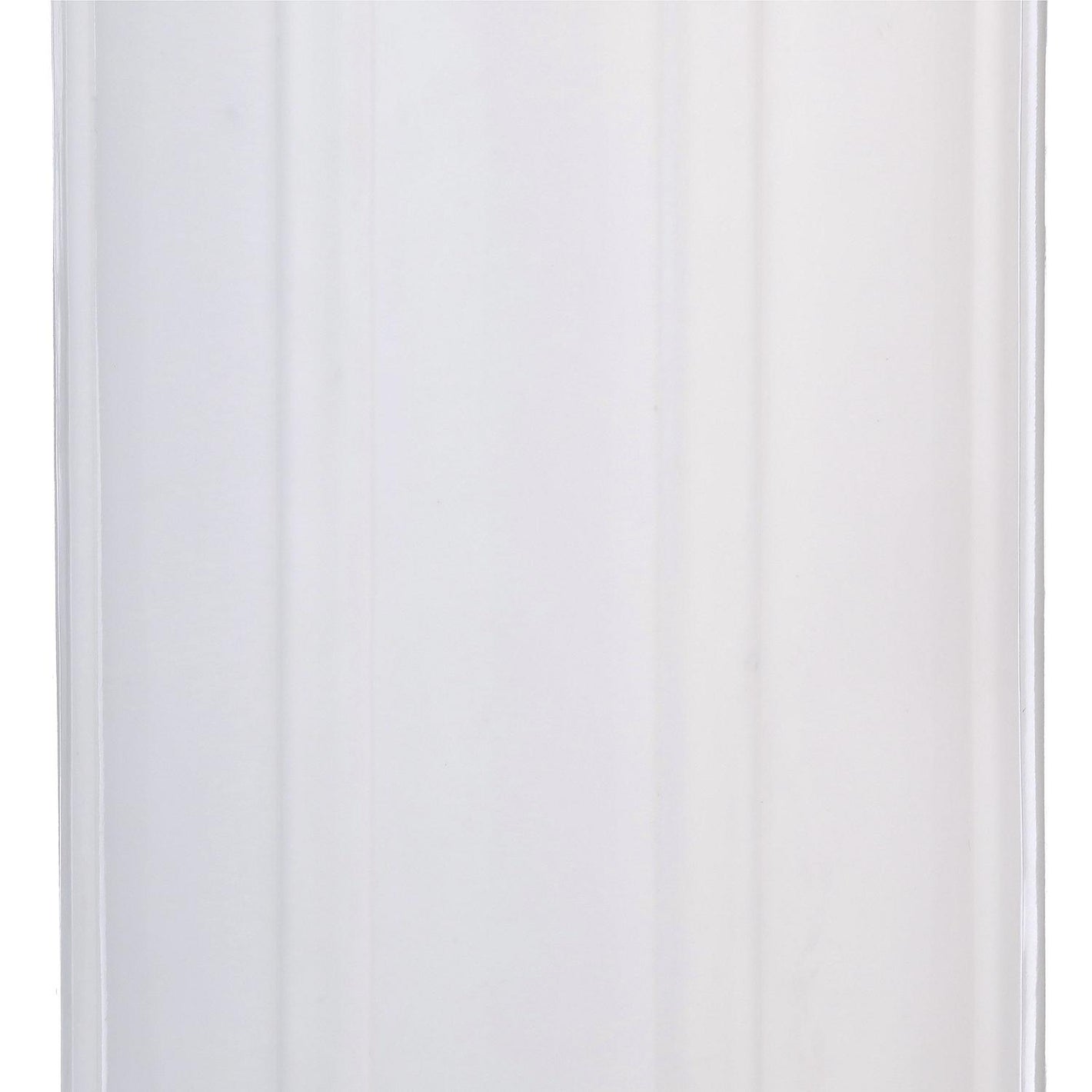 Center Hole Ribbed Fender, White, 6in x 15in