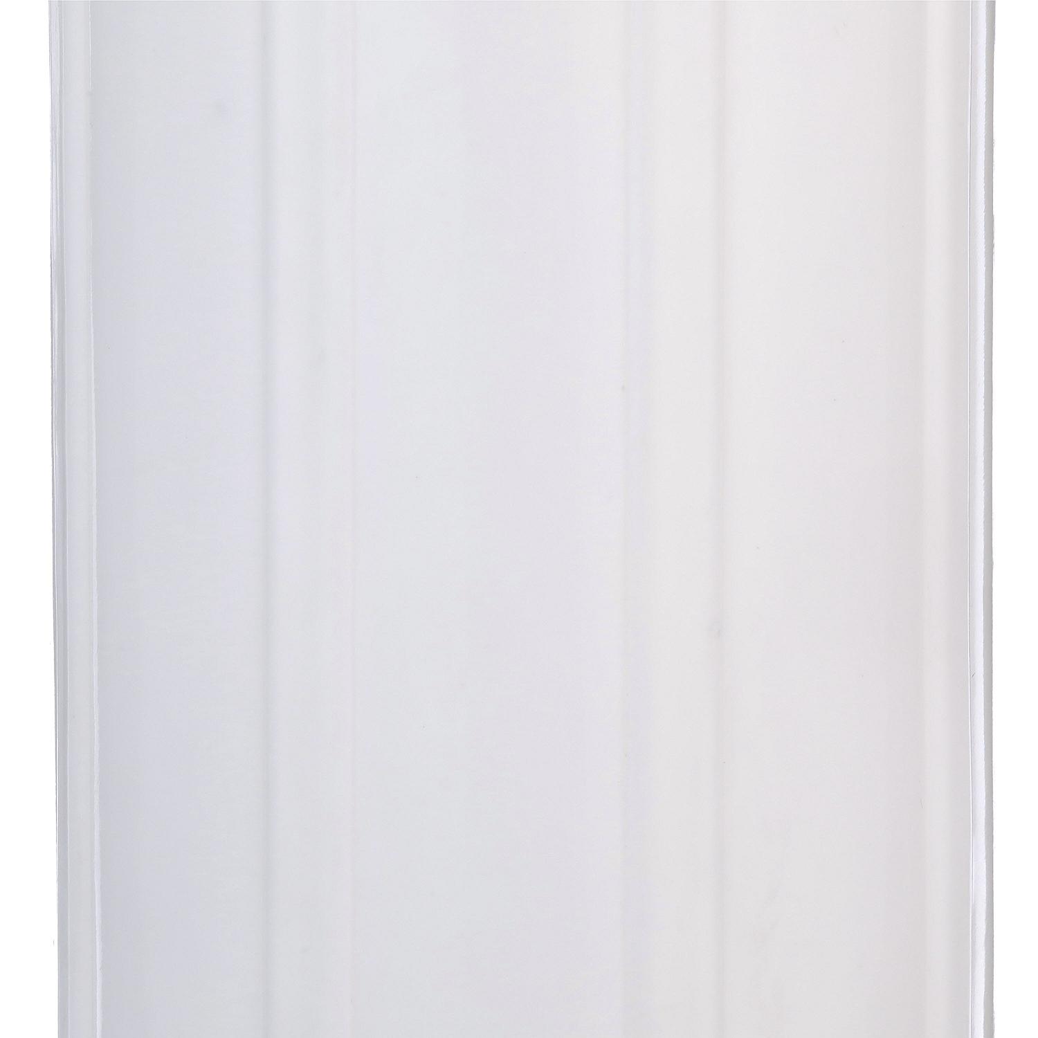 Center Hole Ribbed Fender, White, 6in x 15in