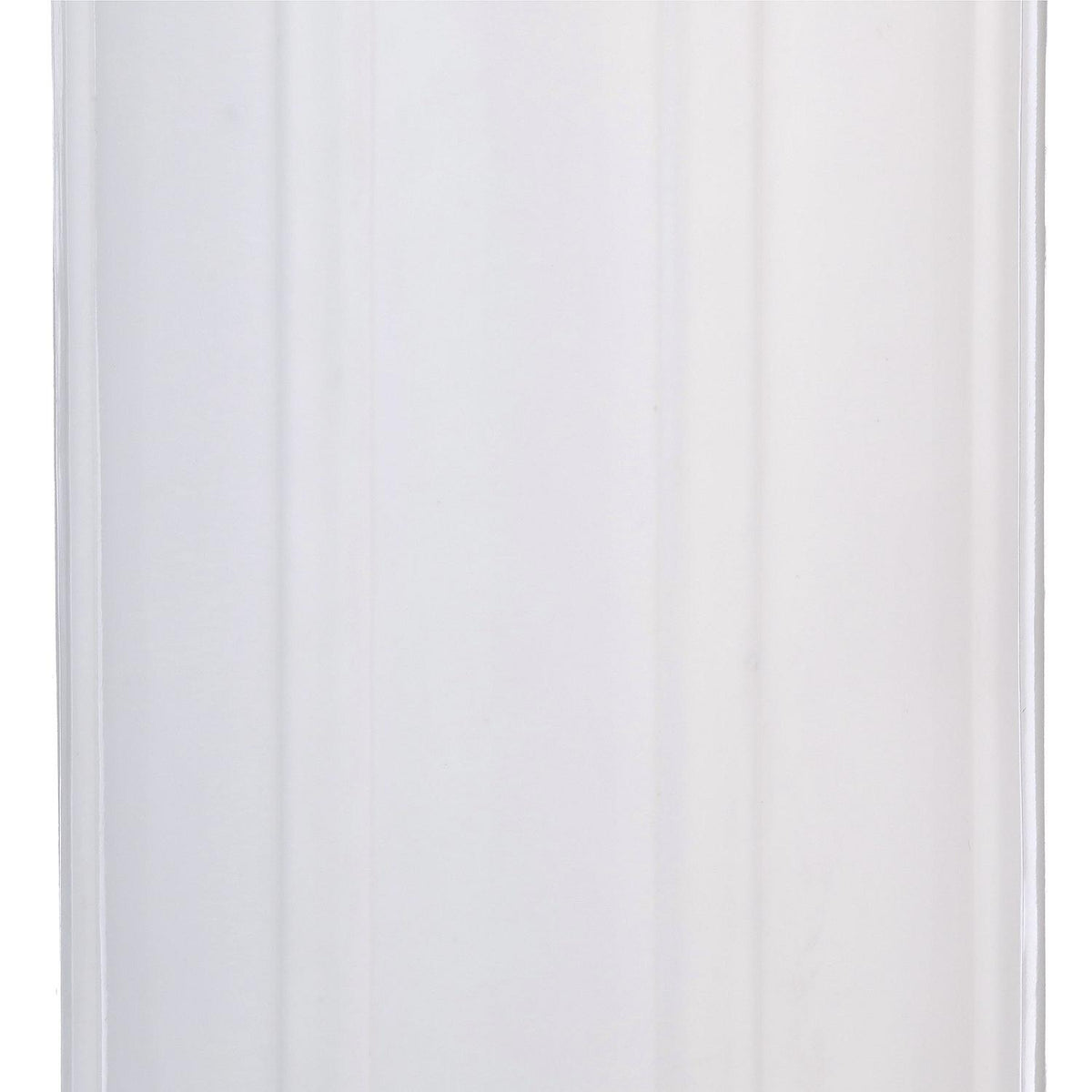 Center Hole Ribbed Fender, White, 6in x 15in