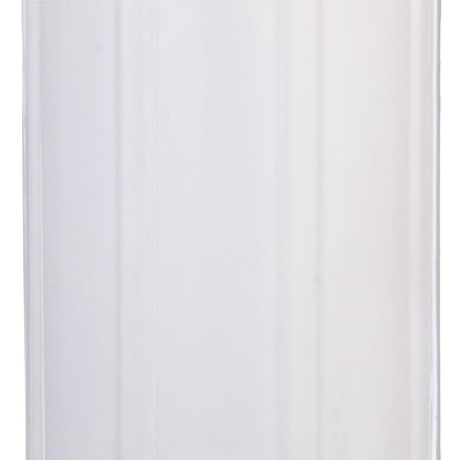 Center Hole Ribbed Fender, White, 6in x 15in