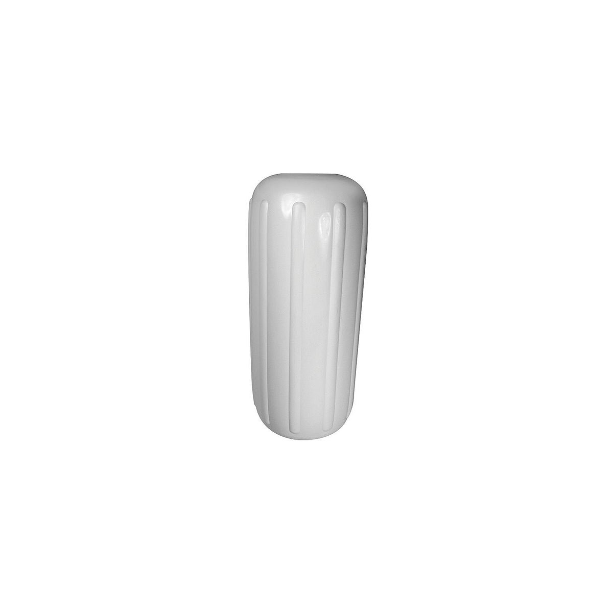 Center Hole Ribbed Fender, White, 6in x 15in